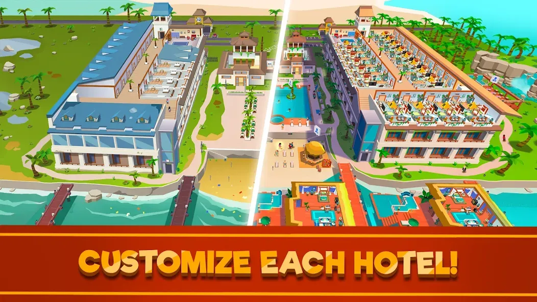 Hotel Empire Tycoon－Idle Game  [МОД Unlimited Money] Screenshot 2