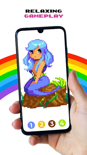 Pixel by Number™ - Pixel Art (Пиксель по номеру)  [МОД Много монет] Screenshot 5