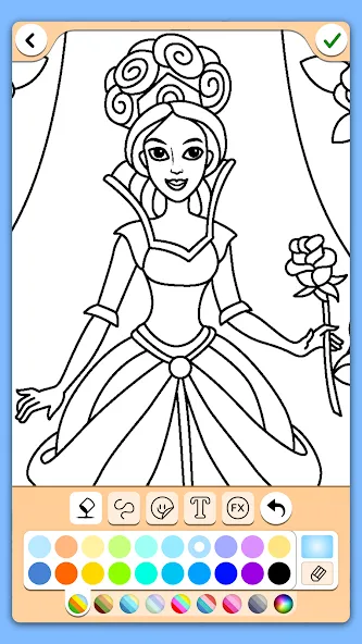 Coloring for girls and women  [МОД Unlocked] Screenshot 4