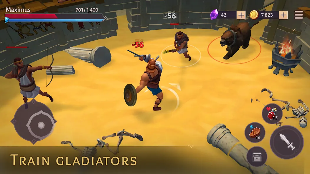 Gladiators: Survival in Rome  [МОД Много монет] Screenshot 3