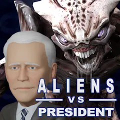 Скачать взломанную Aliens vs President (Элиены против Президента)  [МОД Бесконечные монеты] - полная версия apk на Андроид