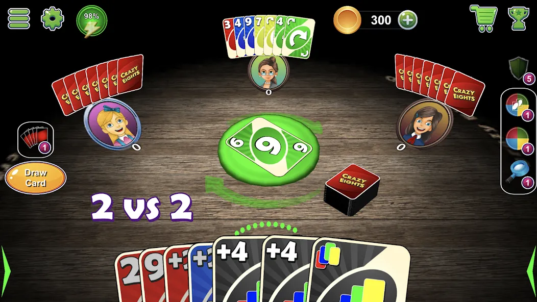 Crazy Eights 3D (КрэйзиЭйтс)  [МОД Бесконечные монеты] Screenshot 4