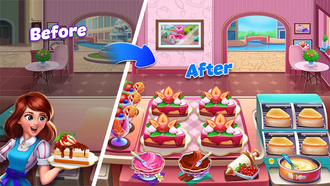 Food Voyage: Fun Cooking Games (Фуд Воядж)  [МОД Бесконечные монеты] Screenshot 4