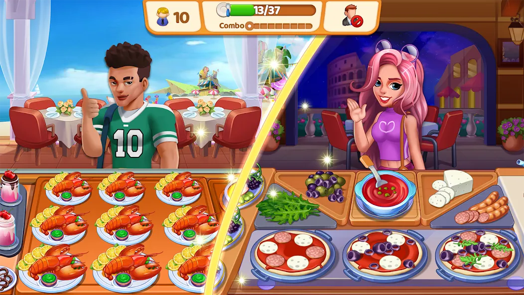 Food Voyage: Fun Cooking Games (Фуд Воядж)  [МОД Бесконечные монеты] Screenshot 5