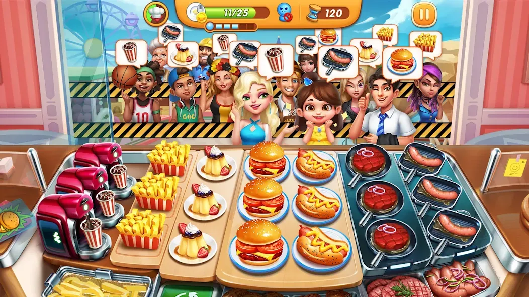 Cooking City - Cooking Games (Кукинг Сити)  [МОД Unlimited Money] Screenshot 1