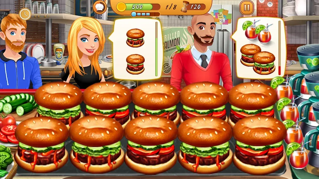 Cooking Team: Restaurant Games  [МОД Много монет] Screenshot 4