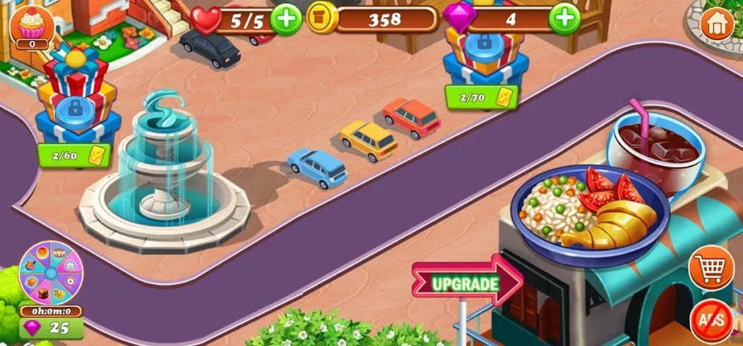 Food Game Crazy Super Chef  [МОД Бесконечные монеты] Screenshot 3