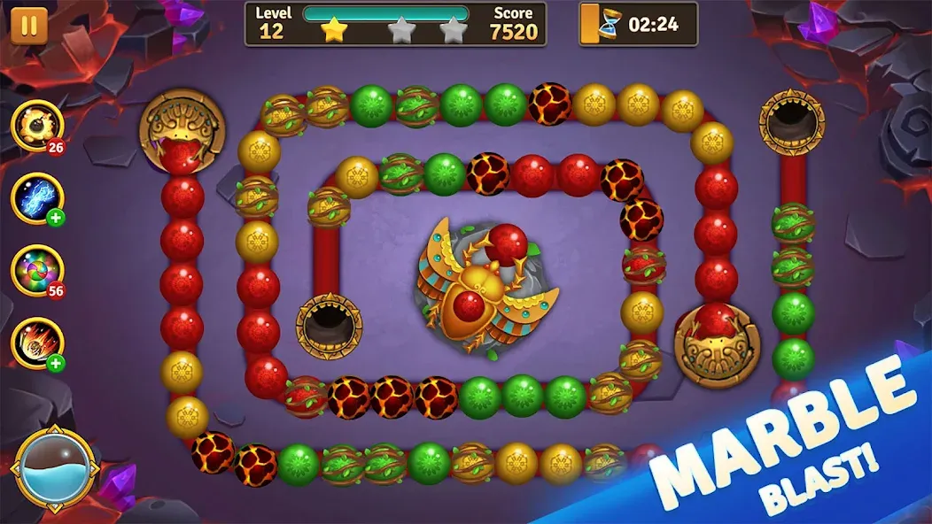 Jungle Marble Blast  [МОД Unlimited Money] Screenshot 5