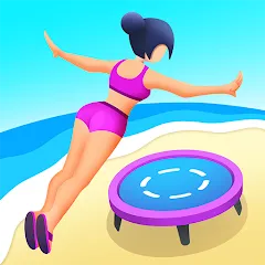 Скачать взлом Flip Jump Stack!  [МОД Unlocked] - стабильная версия apk на Андроид