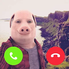 Скачать взломанную John Pork In Video Call (Джон Порк ин Видео Колл)  [МОД Много денег] - полная версия apk на Андроид