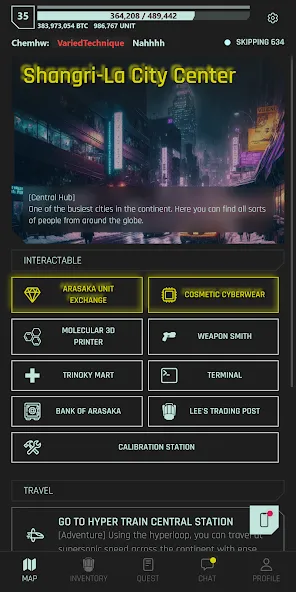 CyberCode Online -Text MMORPG (СайберКод Онлайн)  [МОД Бесконечные деньги] Screenshot 4