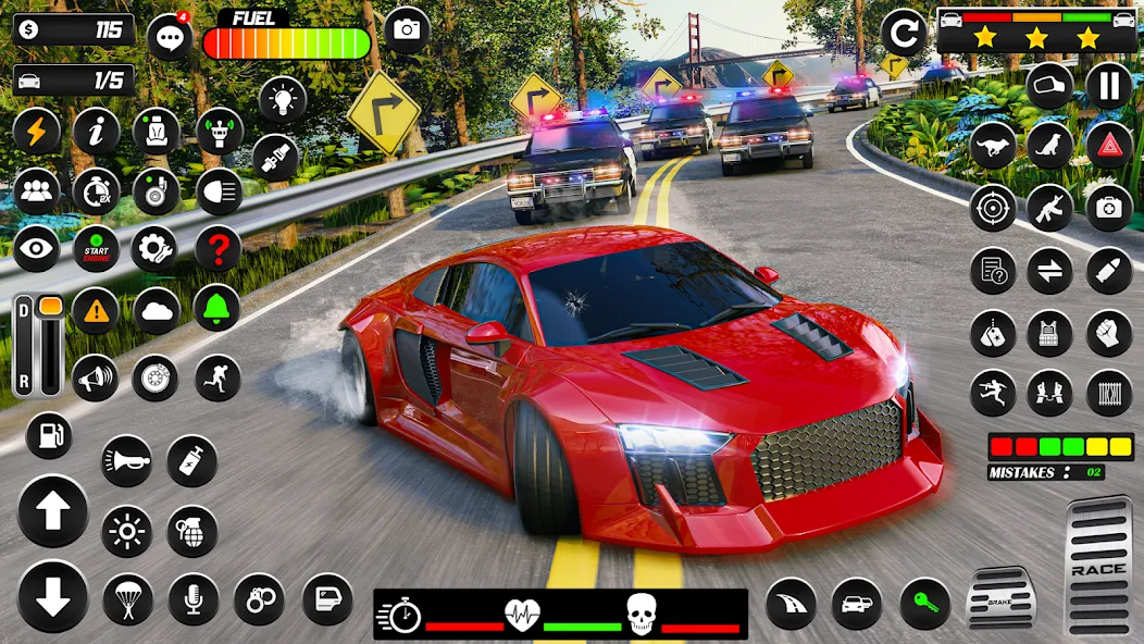 Police Car Chase Car Games  [МОД Меню] Screenshot 4