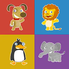 Скачать взлом Animals memory game for kids  [МОД Mega Pack] - полная версия apk на Андроид