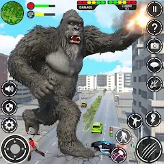 Взлом Giant Gorilla Bigfoot Monster (Энгри Горилла)  [МОД Menu] - стабильная версия apk на Андроид