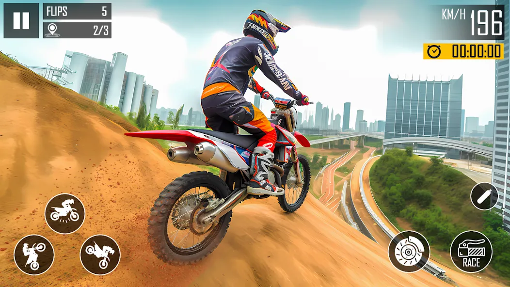 Ultimate Bike Stunt: Bike Game (Ультимейт Байк Стант)  [МОД Много монет] Screenshot 2