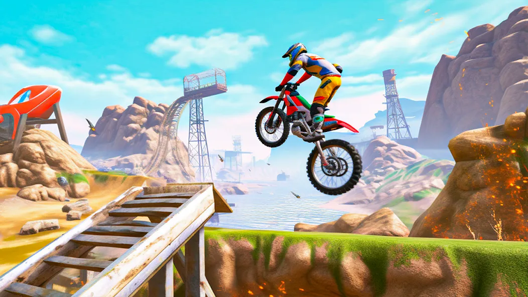 Ultimate Bike Stunt: Bike Game (Ультимейт Байк Стант)  [МОД Много монет] Screenshot 4