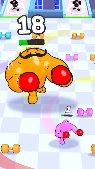 Punchy Race: Run & Fight Game (Панчи Рейс)  [МОД Меню] Screenshot 2