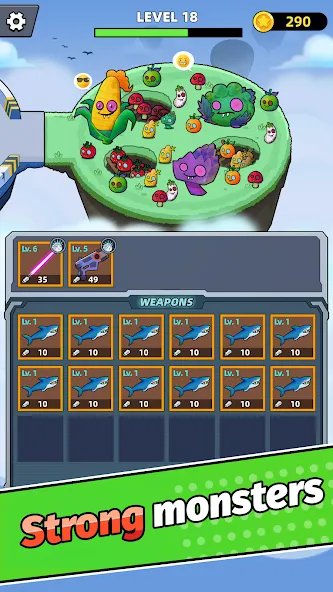 Merge Weapons：Air Island TD  [МОД Меню] Screenshot 3