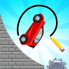 Скачать взлом Draw 2 Bridge: Draw Save Car (Дроу 2 Бридж)  [МОД Unlimited Money] - полная версия apk на Андроид