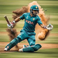 Взломанная World Cricket Games Offline  [МОД Все открыто] - полная версия apk на Андроид