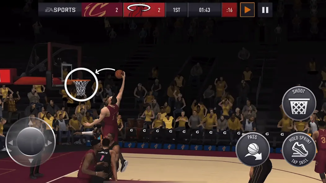 NBA Live Asia (НБА Лайв)  [МОД Меню] Screenshot 4