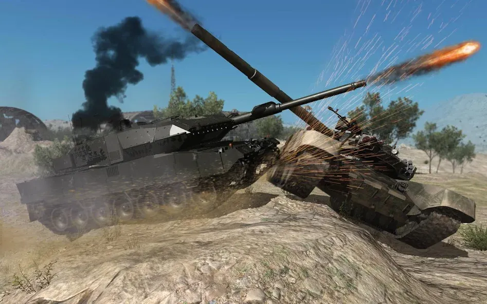 Real Tank Battle : War Machine (Реальное танковое сражение)  [МОД Меню] Screenshot 1