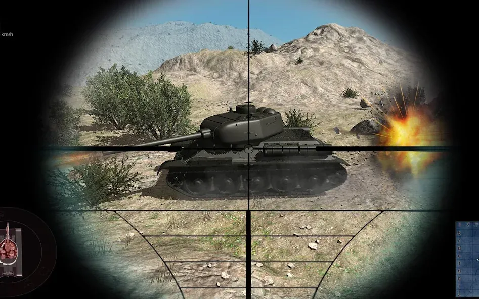 Real Tank Battle : War Machine (Реальное танковое сражение)  [МОД Меню] Screenshot 2