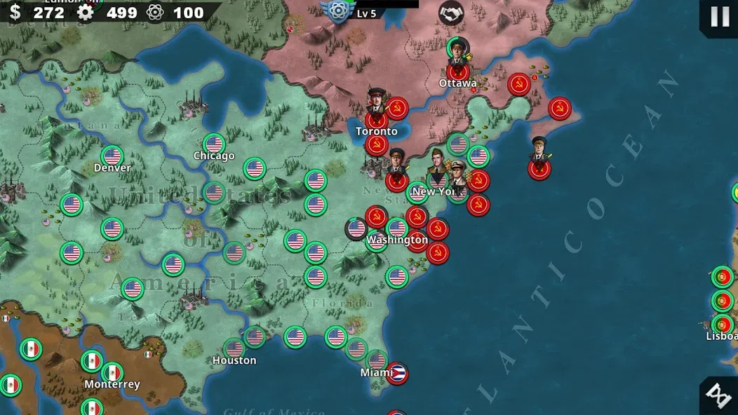 World Conqueror 4-WW2 Strategy (Ворлд Конкерор 4)  [МОД Меню] Screenshot 3