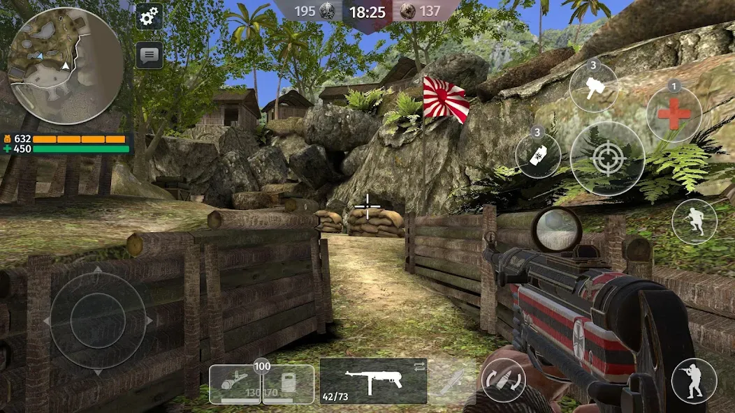 World War 2: Shooting Games (Вторая мировая война)  [МОД Много денег] Screenshot 1