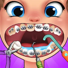 Взлом Dentist games  [МОД Много монет] - стабильная версия apk на Андроид