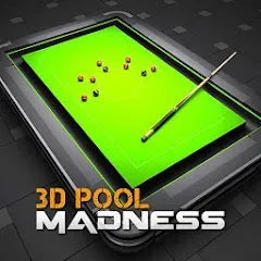 Скачать взломанную 3D Pool Madness (Пул Безумие)  [МОД Много монет] - полная версия apk на Андроид