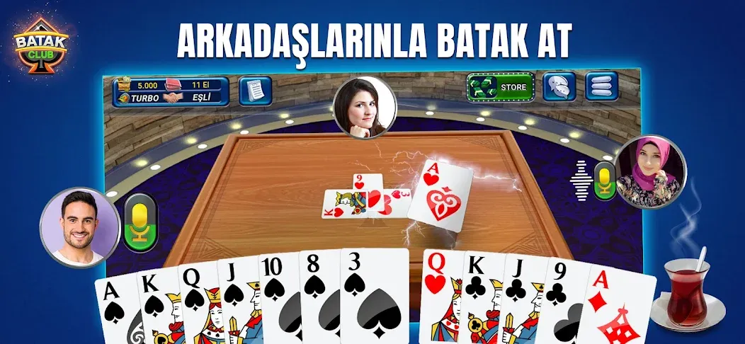 Batak Club - Play Spades (Батак Клуб)  [МОД Mega Pack] Screenshot 1