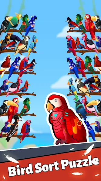 Bird Puzzle - Color Game  [МОД Все открыто] Screenshot 3