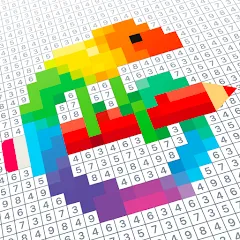 Взлом Pixel Art - Color by Number (Пиксельное искусство)  [МОД Все открыто] - последняя версия apk на Андроид