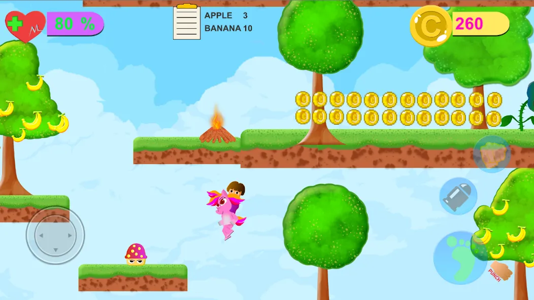 Dora Riding Pony Escape Jungle (Дора на Пони Едет из Джунглей)  [МОД Бесконечные деньги] Screenshot 2