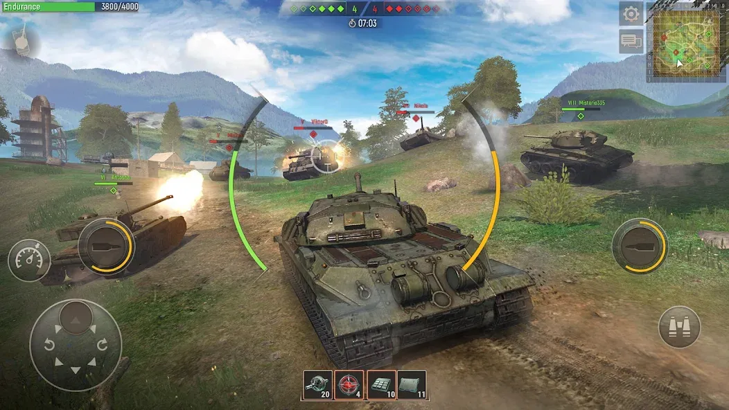 Battle Tanks: Tank Games WW2 (Бэтл Тэнкс)  [МОД Menu] Screenshot 5