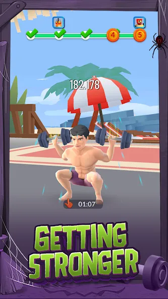 Idle Gym Life: Strong Man (Айдл Джим Лайф)  [МОД Меню] Screenshot 2