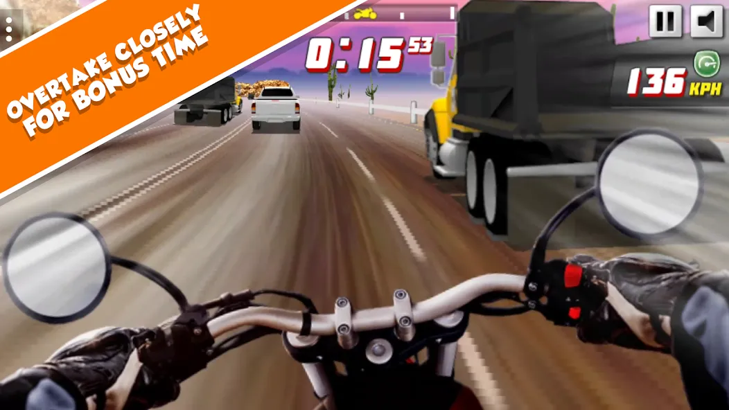 Highway Rider Extreme - 3D Mot (Хайвей Райдер Экстрим)  [МОД Unlocked] Screenshot 3