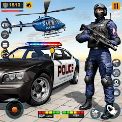 Скачать взлом US Police Shooting Crime City  [МОД Все открыто] - полная версия apk на Андроид