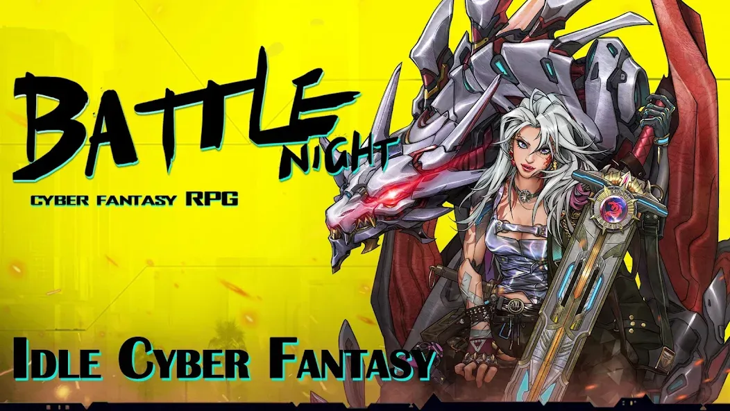 Battle Night: Cyberpunk RPG (Бэтл Найт)  [МОД Бесконечные деньги] Screenshot 1