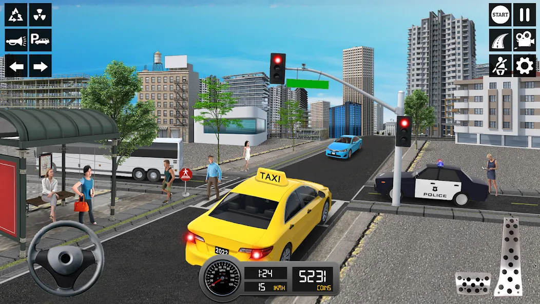 Taxi Simulator 3d Taxi Sim  [МОД Много денег] Screenshot 3