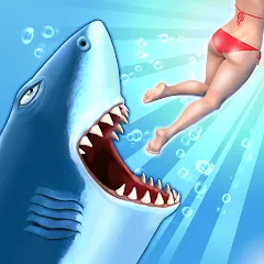 Скачать взломанную Hungry Shark Evolution (Хангри Шарк Эволюшн)  [МОД Unlimited Money] - стабильная версия apk на Андроид