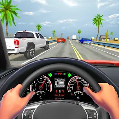 Скачать взломанную Traffic Racing In Car Driving (Трафик Рейсинг Ин Кар Драйвинг)  [МОД Много монет] - последняя версия apk на Андроид