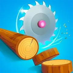 Взлом Idle Cutter: Wood Slice (Айдл Катер)  [МОД Unlocked] - последняя версия apk на Андроид