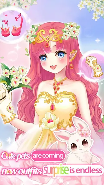 Dream Flower Dressup  [МОД Меню] Screenshot 1