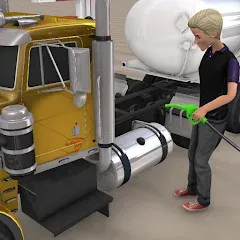 Взлом Euro Truck Gas Station Games  [МОД Меню] - стабильная версия apk на Андроид