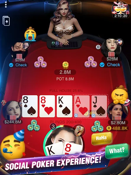 Holdem or Foldem - Texas Poker (Холдем или Фолдем)  [МОД Unlimited Money] Screenshot 2