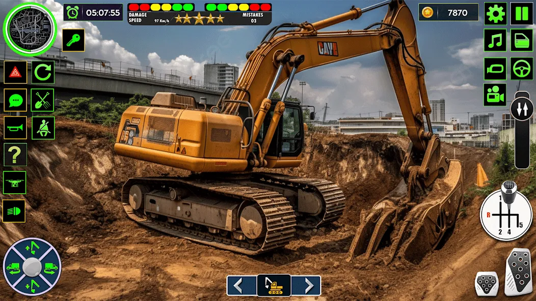 Real Road Construction Games (Реал Роад Конструкшн Геймс)  [МОД Menu] Screenshot 1