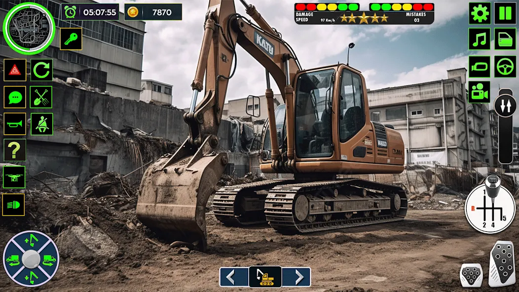 Real Road Construction Games (Реал Роад Конструкшн Геймс)  [МОД Menu] Screenshot 2