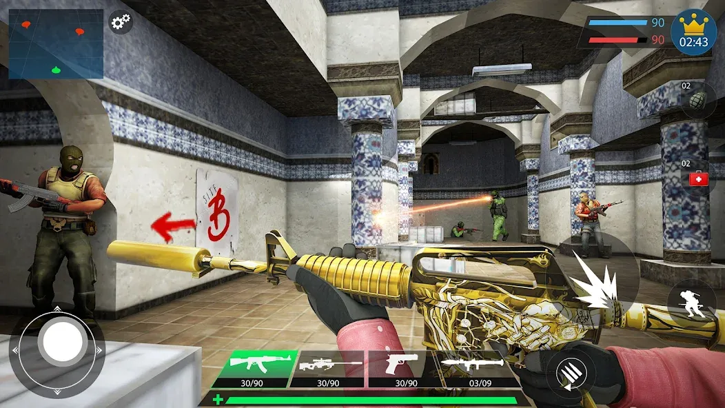 Commando Gun Shooting Games 3D  [МОД Много монет] Screenshot 4